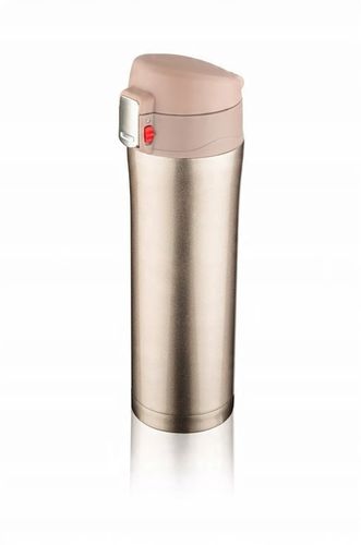 KUBEK LOCK 440 ML ZŁOTY termiczny szczelny z blokadą i izolacją próżniową na Arena.pl