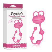 kulki analne silikonowe w kształcie żaby lovetoy różowe 25 cm