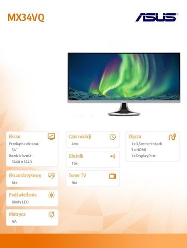 Asus 34' MX34VQ na Arena.pl