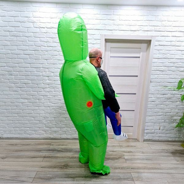 Kostium alien UFO kosmita dmuchany przebranie strój Halloween samopompujący zdjęcie 9