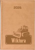 KALENDARZ A5 2026 dzienny KSIĄŻKOWY z grawerem PREZENT PLANER Z IMIENIEM