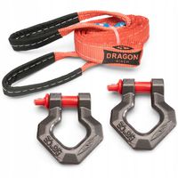 ZESTAW OFF ROAD PAS DO DRZEWA 1,5m 2X SZEKLA 5/8" Dragon Winch