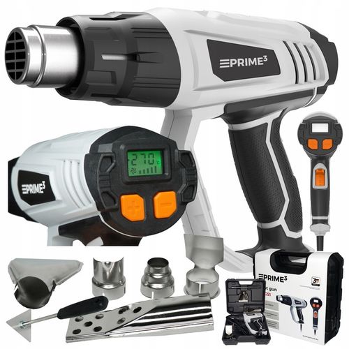 Opalarka 2000 W 600 C 2 Biegi Płynna Regulacja LCD Mocna + 6 Końcówek na Arena.pl