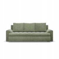 KANAPA FORESTA ZIELONA JASNA Rozkładana Wygodna Funkcja Spania POSO SZTRUKS