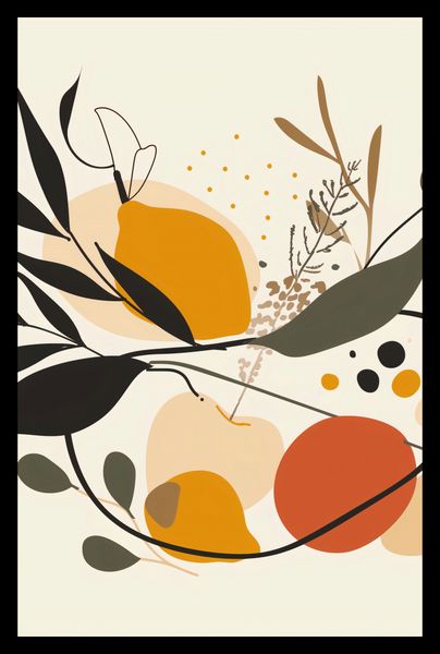 Plakat 53x81cm Botaniczny Wir zdjęcie 2
