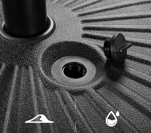 Podstawa Obciążnik Parasola Ogrodowego Okrągła Wypełnienie Piaskiem Wodą na Arena.pl