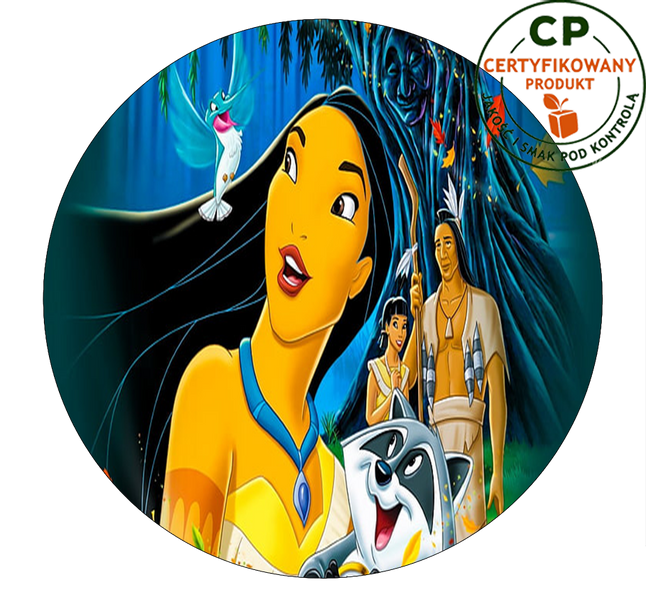 Opłatek na tort Pocahontas zdjęcie 1