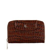 Damski portfel skórzany Canaletto – brązowy croco z RFID | Elegancja i bezpieczeństwo PD1445s299 RFID