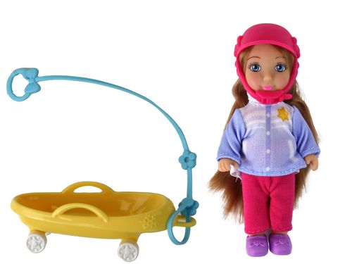 Lalki Anlily Mama Z Córką Na Sankach Zestaw Sanki na Arena.pl