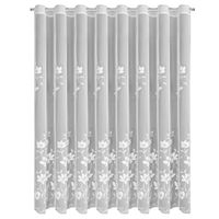 Firana 350x250 Sandi biała z haftem przelotki