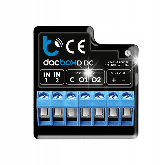 BleBox dacBoxD DC Dwukanałowy Ściemniacz, Regulator Mocy zdjęcie 1