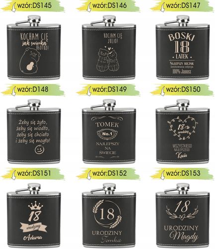 GRAWEROWANA Piersiówka 180 ml personalizowany prezent na dzień dziadka na Arena.pl