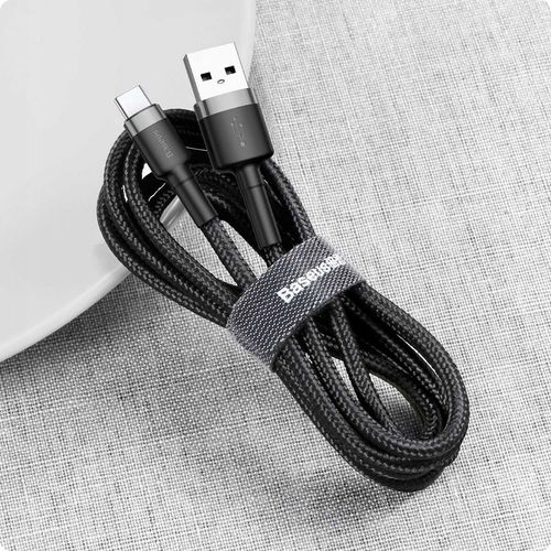 BASEUS MOCNY KABEL USB USB-C TYP-C PRZEWÓD OPLOT QUICK CHARGE 3.0 3A 50CM na Arena.pl