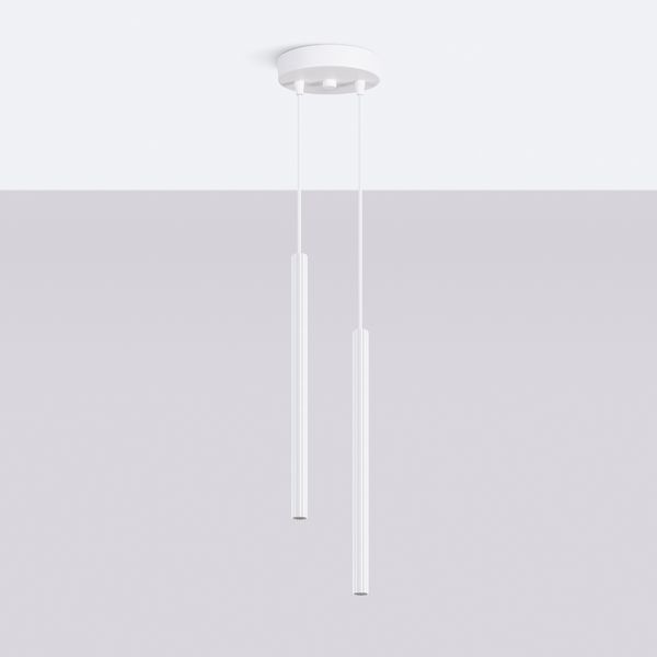 Lampa wisząca ARCHE 2P biała zdjęcie 2