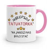 Dla Tatuażystki Tatuażysty Kubek Różowy Na Prezent Z Nadrukiem Ze Zdjęciem