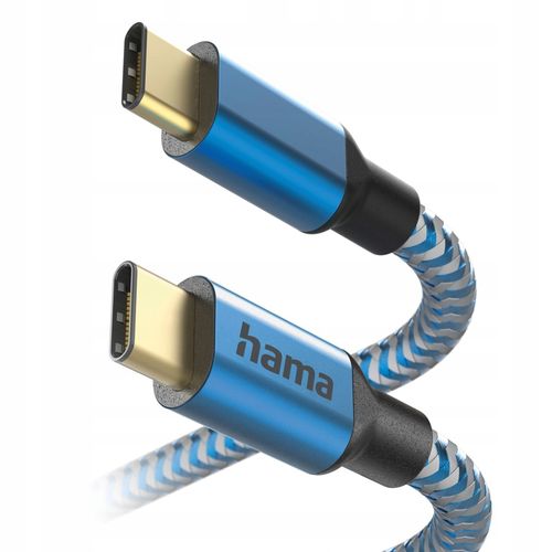 Kabel HAMA Ładujący/data Reflected USB-C - 1.5m Niebieski na Arena.pl