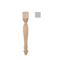 Stylowa Noga drewniana do mebli F990017 Sheraton 43 cm Kolor pokrycia - Buk, Długość / Wysokość - 43 cm, Materiał - Drewno