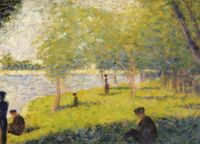 Plakat 18x13cm Study for a Sunday on La Grande Jatte, Seurat