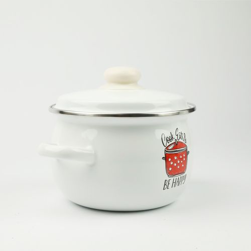 ZESTAW 4 GARNKÓW EMALIOWANYCH Z POKRYWAMI TRADYCYJNE GARNKI EMALIOWANE na Arena.pl