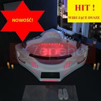 Wanna narożna z hydromasażem BS-608B155cmx155cmx57cm Ambiente z podgrz Wanna narożna z hydromasażem BS-608B155cmx155cmx57cm Ambiente z podgrz