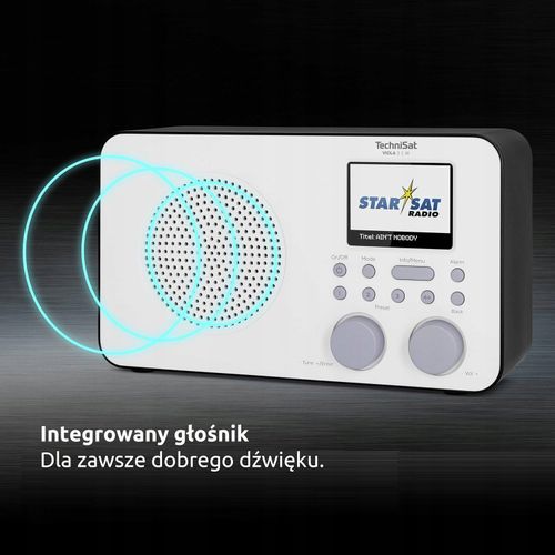 Radio sieciowo-bateryjne DAB+, FM, internetowe TechniSat Viola 2 C IR Biały na Arena.pl
