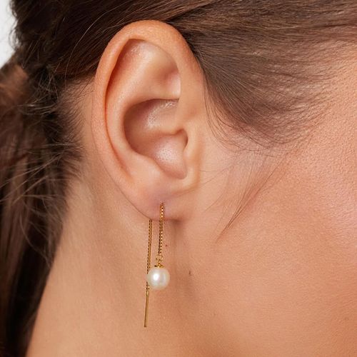 Srebrne kolczyki Staviori z perłami na Arena.pl