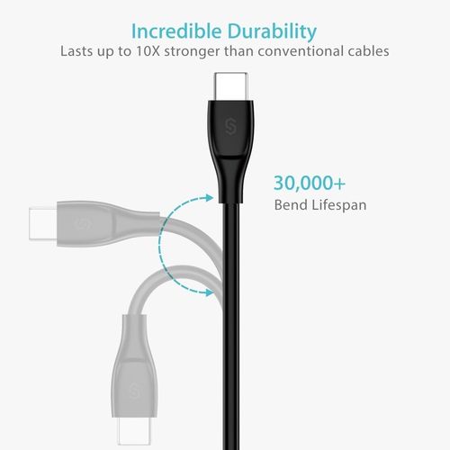 Syncwire Unbreakcable - Kabel USB-C na USB 3.0 1m - czarny na Arena.pl