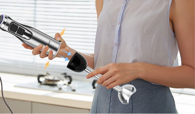 Blender Reczny Aigostar Malakser Trzepaczka Kruszy Lód 1000W zdjęcie 6