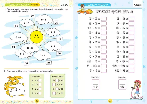 Tabliczka Mnożenia. Karty Pracy W Szkole I W Domu na Arena.pl