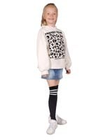 Zakolanówki dziewczęce dziecięce bawełniane z paskami czarne 31-34 YOCLUB