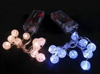 lampki na baterie 10 led kulki 2 m