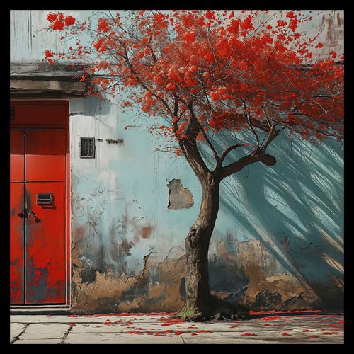 Plakat 50x50cm Widok Na Dawne na Arena.pl