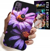 ETUI DO MOTOROLA MOTO G10 POWER - RÓŻOWA STOKROTKA KWIATY POKROWIEC CASE