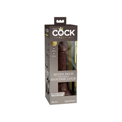 dildo 18cm king cock elite dual density cock brown pipedream na Arena.pl