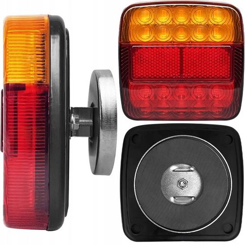 ZESTAW LAMP LED PRZYCZEPY PRZYCZEPKA NA MAGNES Z PRZEWODEM 7.5 M na Arena.pl