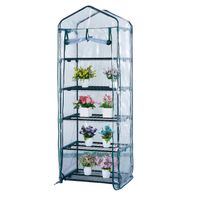 Mini SZKLARNIA OGRODOWA Balkonowa 5 -POZIOMÓW XL PIONOWA FOLIAK 69x49x187cm