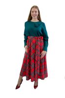 Bluzka z połyskiem Róża Butelkowa zieleń 42