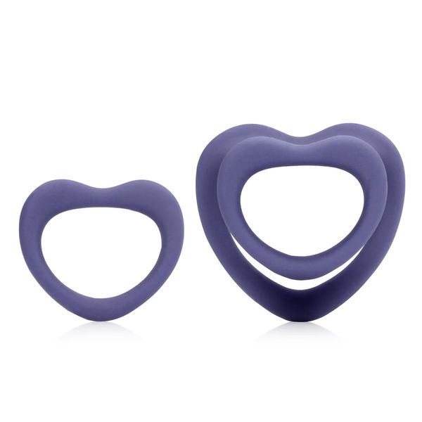 Heart Cockring Set - Violet Storm zdjęcie 4