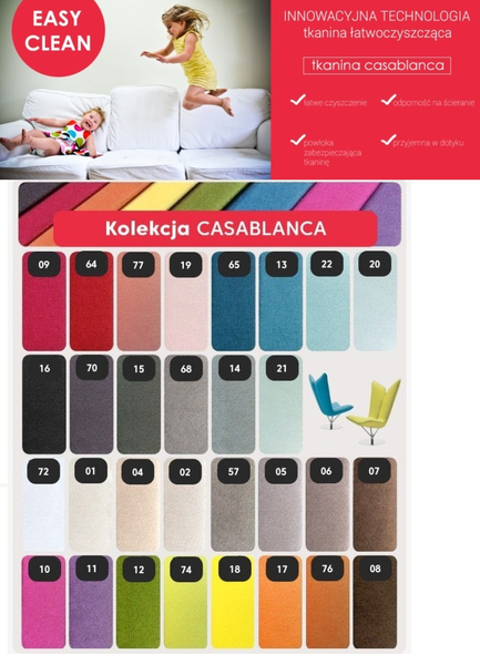 Narożnik Kalifornia rogówka ruchome zagłówki dwa wzory do wyboru zdjęcie 2