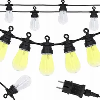 Lampki ogrodowe zewnętrzne tarasowe 20 żarówek LED