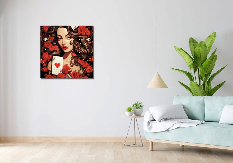 Obraz 70x70cm Różany Hazard zdjęcie 2