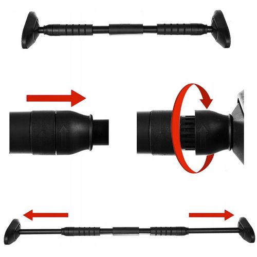 Drążek do Podciągania Rozporowy Regulowany Stalowy Ćwiczeń 180 kg Solidny na Arena.pl