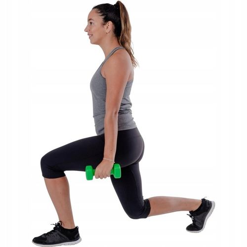 Hantle Hantelki Żeliwne 2x2 kg Ciężarki Neoprenowe Fitnes Zestaw Hantli 4kg na Arena.pl