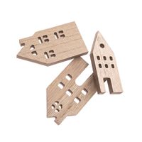 DREWNIANE DOMKI 1 CM X 10 CM 3 SZT DPDN-219 DP CRAFT MEGA HIT!!!