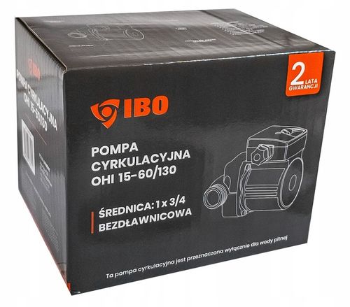 POMPA OBIEGOWA CYRKULACYJNA 3 BIEGOWA 15-60/130 SOLIDNA MOCNA WYDAJNA IBO na Arena.pl