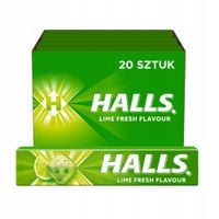 Halls Cukierki o smaku limonki 33,5 g x 20 sztuk