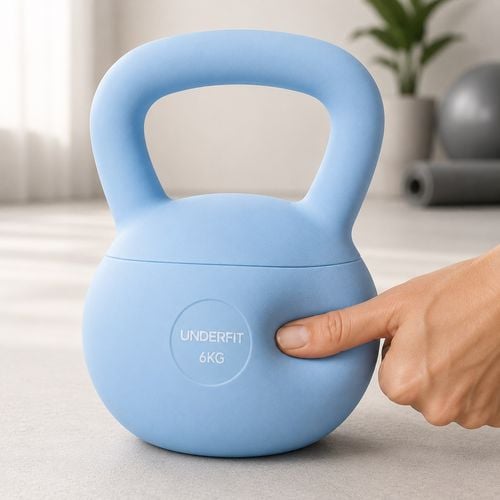 Kettlebells Soft UNDERFIT 6 kg - Ice Blue na Arena.pl