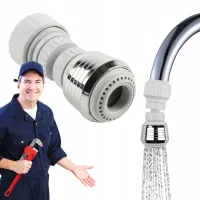 PERLATOR RUCHOMY 360° NAKŁADKA NA KRAN DO BATERII OBROTOWA