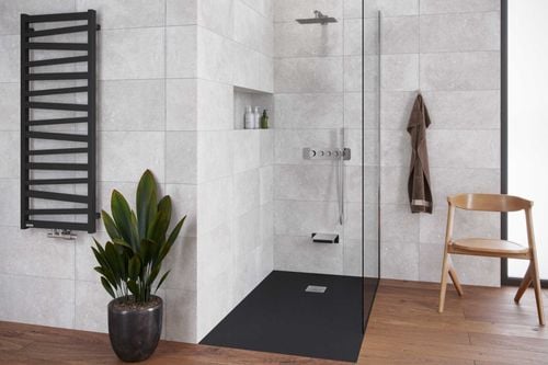 Italic grzejnik łazienkowy 131x50 cm, czarny soft na Arena.pl