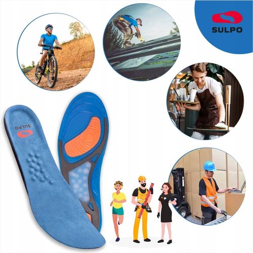 Wkładki żelowe do butów roboczych amortyzujące BHP 42-46 SULPO na Arena.pl